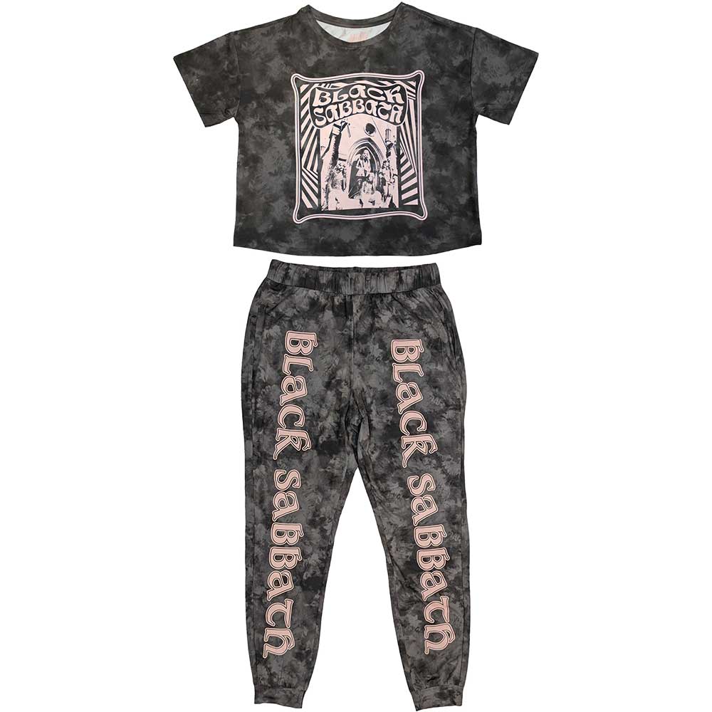 Black Sabbath Ladies Pyjamas Psycho - Charcoal Grey