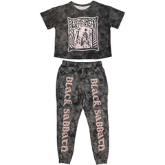 Black Sabbath Ladies Pyjamas Psycho - Charcoal Grey