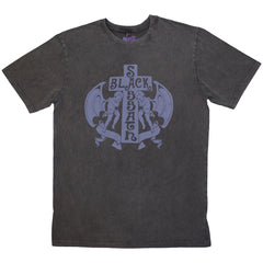 Black Sabbath Unisex Stone Wash T-Shirt Angels - Charcoal Grey