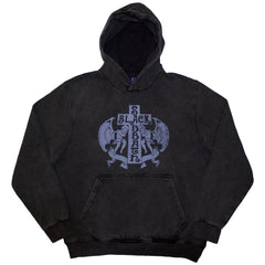 Black Sabbath Unisex Stone Wash Pullover Hoodie Angels - Charcoal Grey