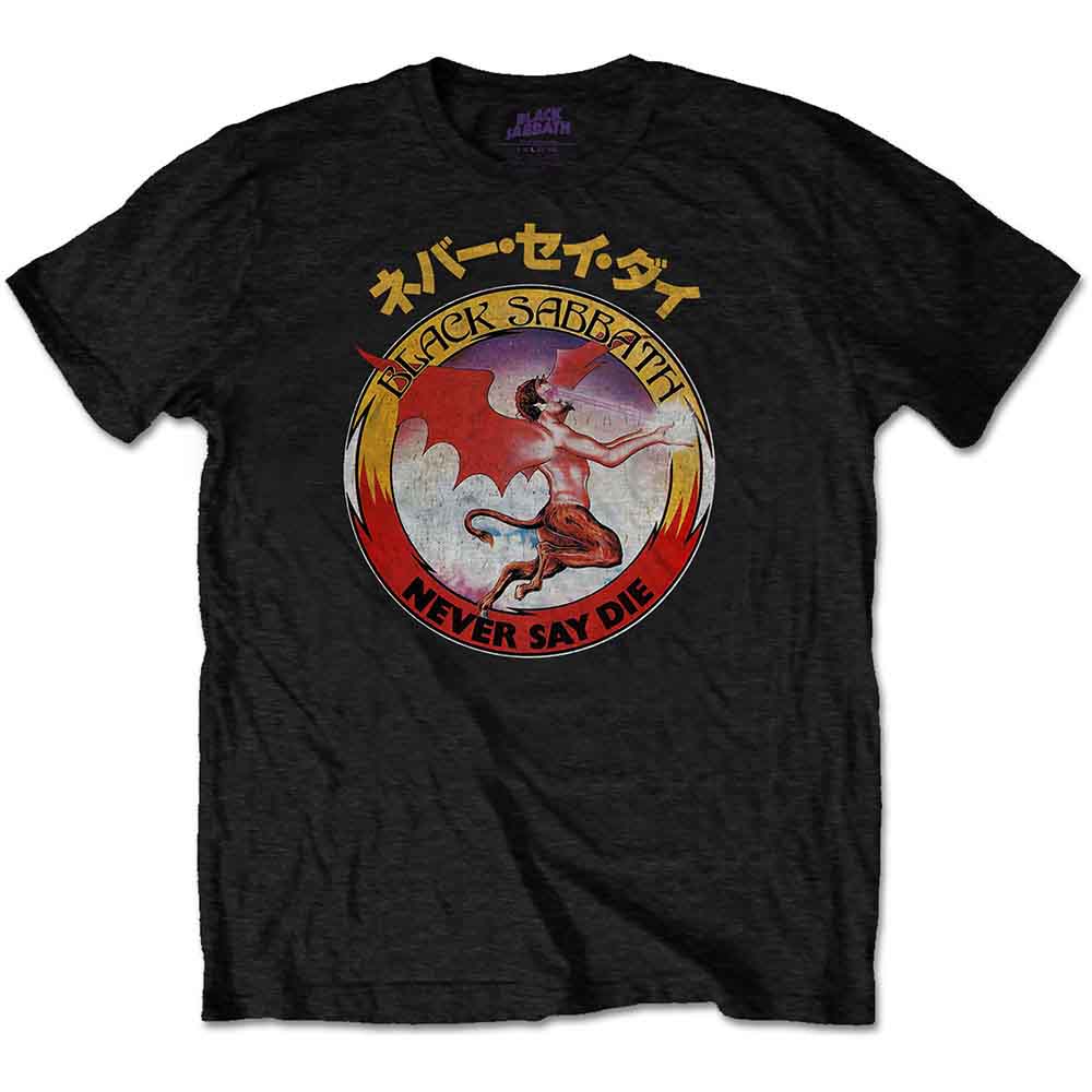 Black Sabbath Unisex T-Shirt Reversed Logo - Black