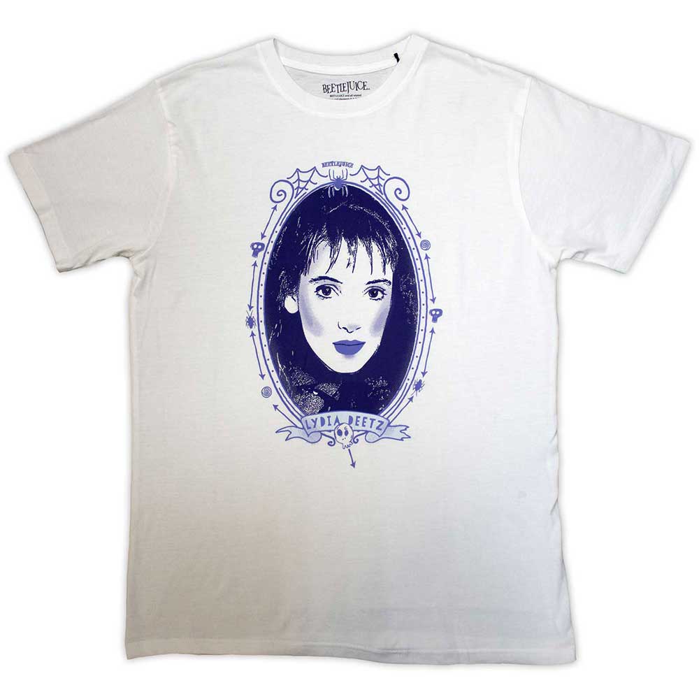 Beetlejuice Unisex T-Shirt Lydia Deetz Framed - White