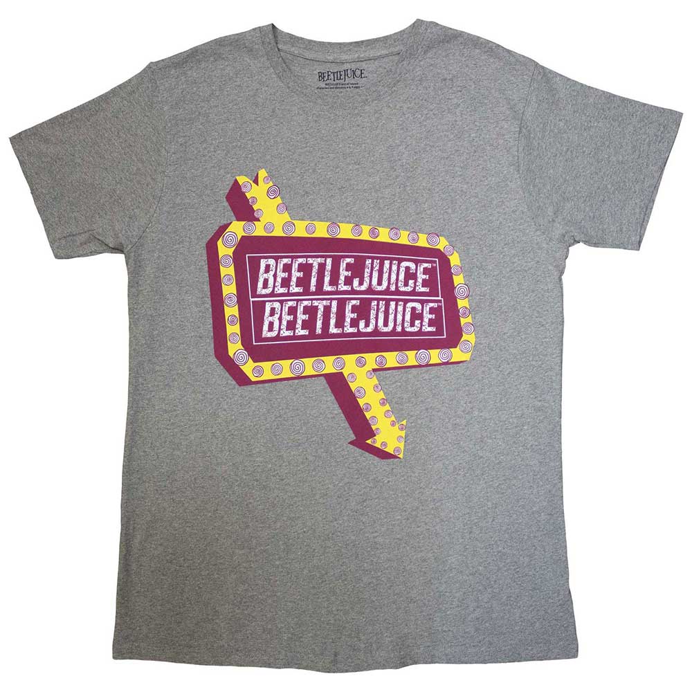 Beetlejuice Unisex T-Shirt Beetlesign - Grey