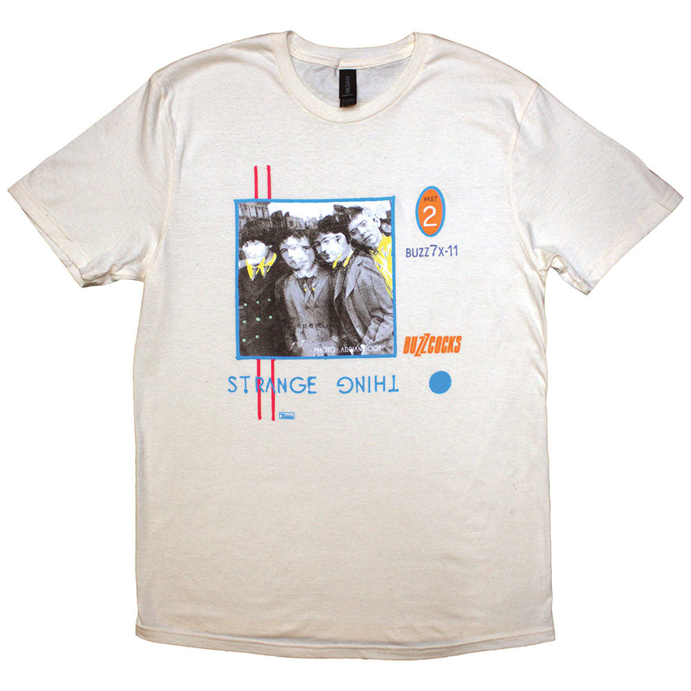 Buzzcocks Unisex T-Shirt Strange Thing - Natural