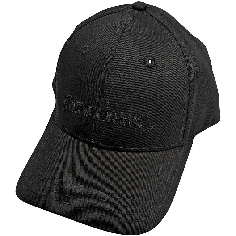 Fleetwood Mac Unisex Baseball Cap Text Logo - Black