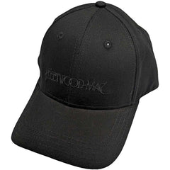 Fleetwood Mac Unisex Baseball Cap Text Logo - Black