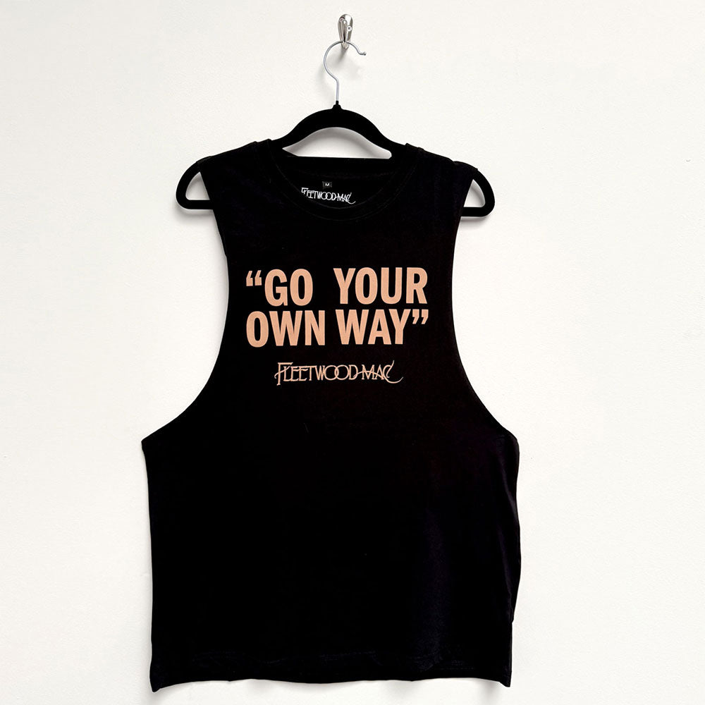 Fleetwood Mac Unisex Vest T-Shirt Go Your Own Way - Black
