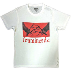 Fontaines D.C. Unisex T-Shirt Clashing Stags - White