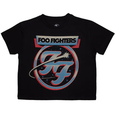 Foo Fighters Ladies Crop Top Comet - Black