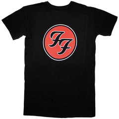 Foo Fighters Ladies T-Shirt Dress FF Logo - Black
