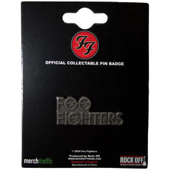 Foo Fighters Pin Badge Stacked Logo