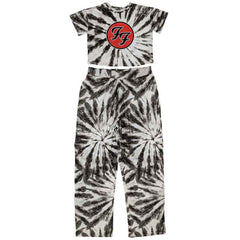 Foo Fighters Ladies Pyjamas FF Logo - White