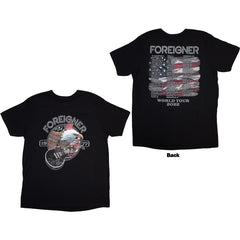 Foreigner Unisex T-Shirt Eagle - Black