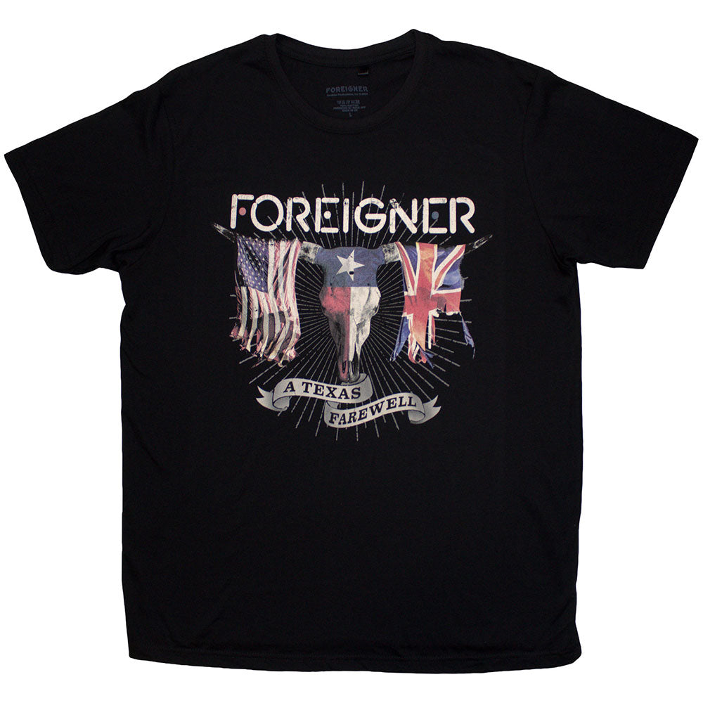 Foreigner Unisex T-Shirt Texas Farewell - Black