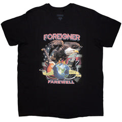 Foreigner Unisex T-Shirt Farewell Eagle - Black