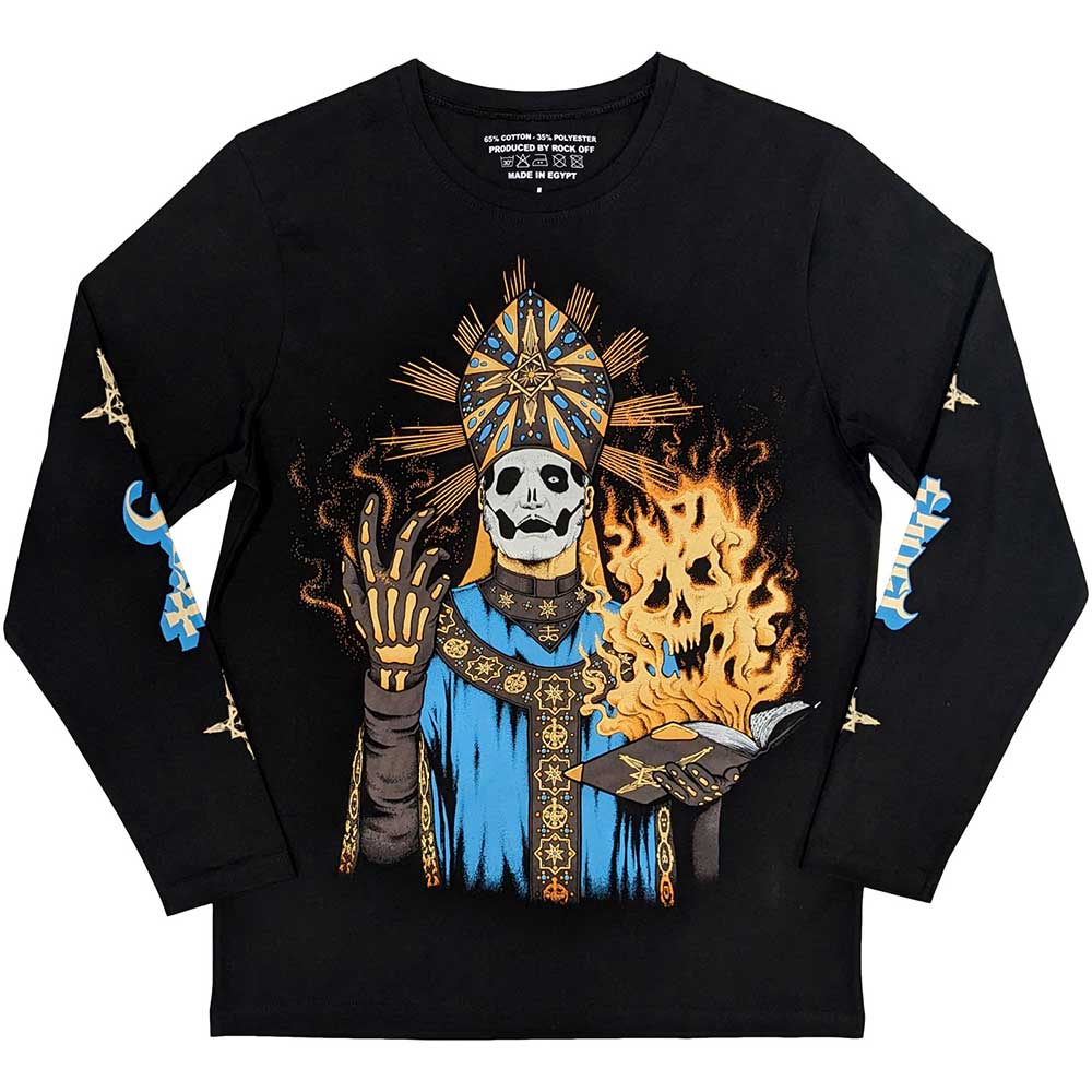 Ghost Unisex Long Sleeve T-Shirt The Burning - Black