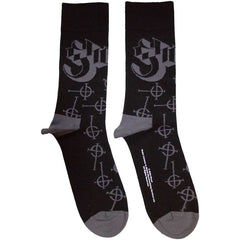 Ghost Unisex Ankle Socks Symbol Pattern - Black