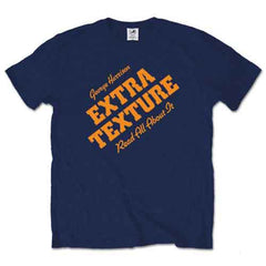 George Harrison Unisex T-Shirt Extra Texture - Navy Blue
