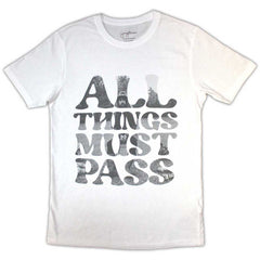George Harrison Unisex T-Shirt All Things Must Pass Text Infill - White