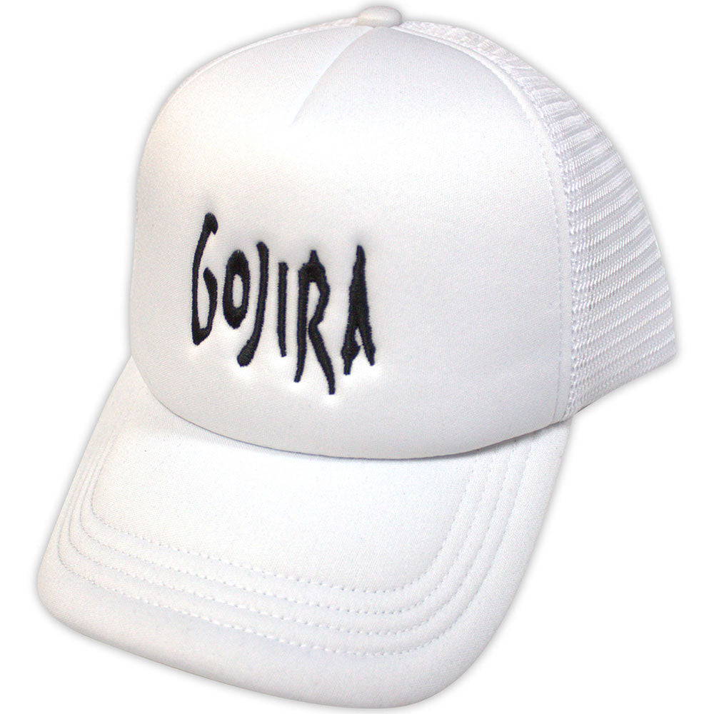 Gojira Unisex Mesh Back Cap Logo - White