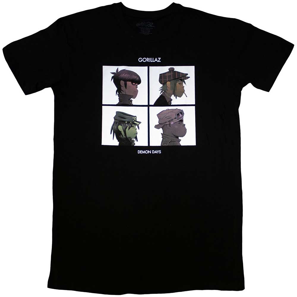 Gorillaz Ladies T-Shirt Dress Demon Days - Black