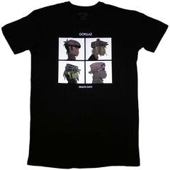 Gorillaz Ladies T-Shirt Dress Demon Days - Black