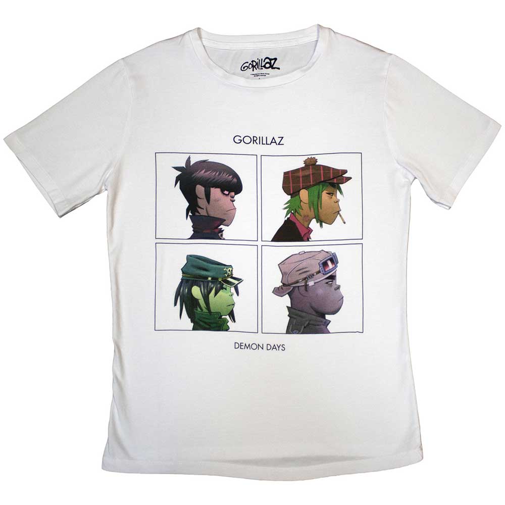 Gorillaz Ladies T-Shirt Demon Days - White