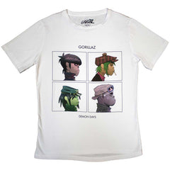 Gorillaz Ladies T-Shirt Demon Days - White