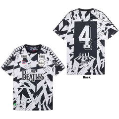 The Beatles Unisex Jersey Meyba Abbey Road Crossing All-Over-Print - Black & White