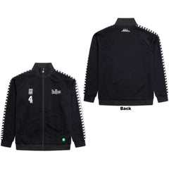 The Beatles Unisex Track Jacket Meyba Logos - Black