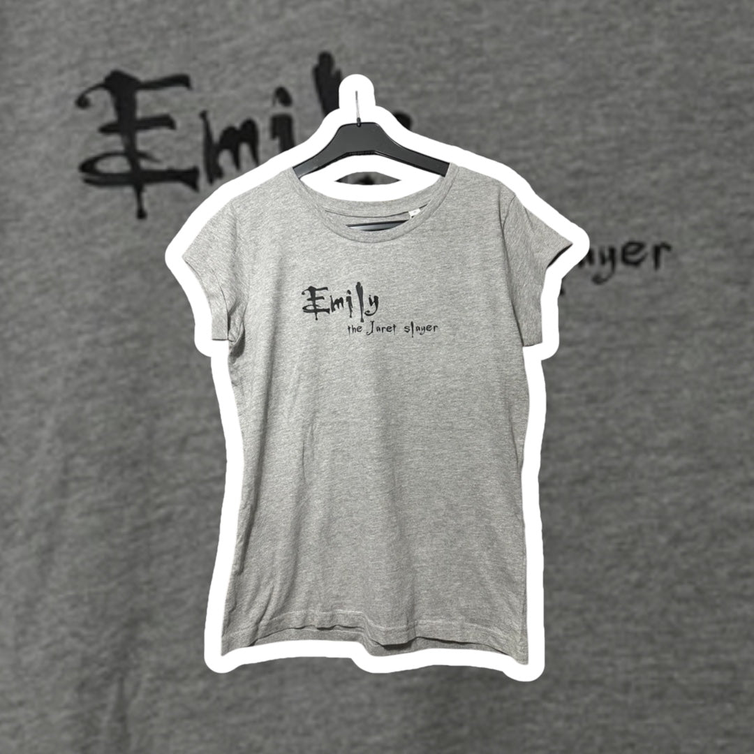 Women's Bowling for Soup 'Emily the Jaret Slayer' Tshirt grey size medium