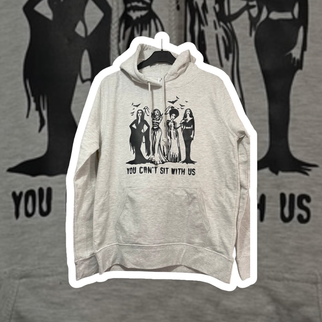 Women's grey Halloween pullover hoodie size medium
