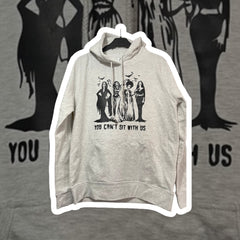 Women's grey Halloween pullover hoodie size medium