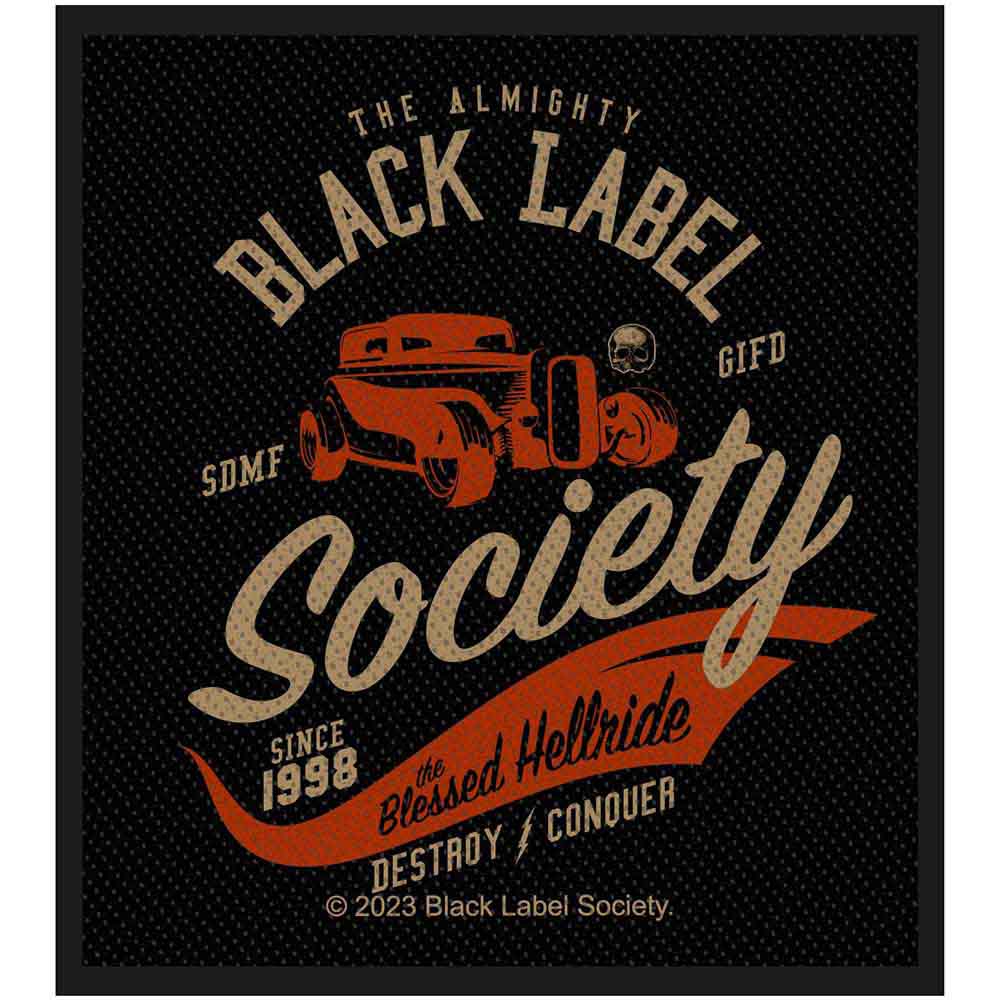 Black Label Society Standard Patch The Blessed Hellride