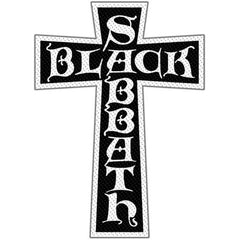 Black Sabbath Standard Patch Cross Logo Cut Out