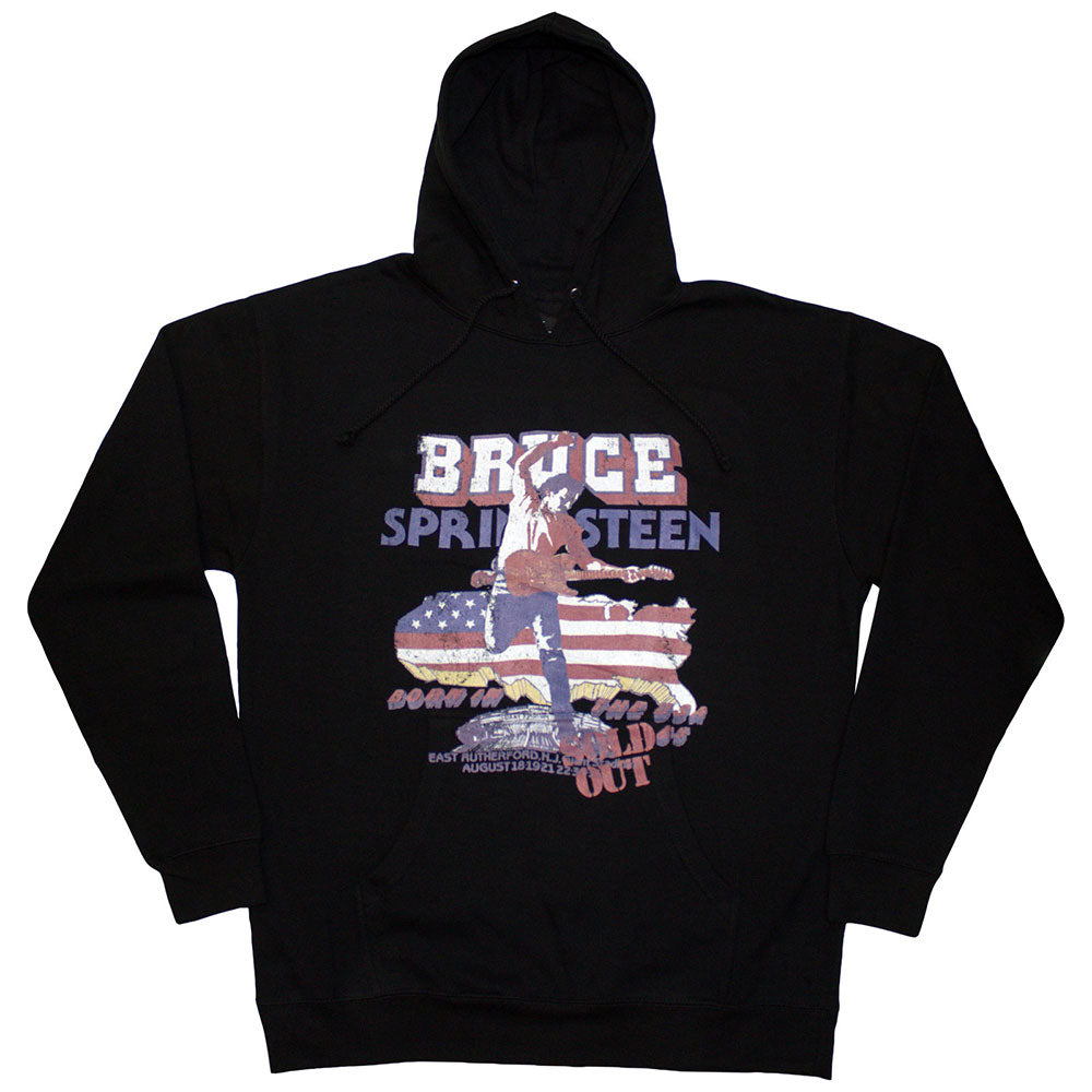 Bruce Springsteen Unisex Pullover Hoodie Born In The USA '85 - Black