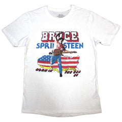 Bruce Springsteen Unisex T-Shirt Born In The USA '85 - White