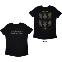 Bruce Springsteen Ladies T-Shirt Tour '23 Religious - Black