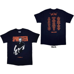 Bruce Springsteen Unisex T-Shirt Tour '23 Guitar - Navy Blue
