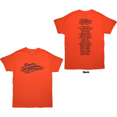 Bruce Springsteen Unisex T-Shirt Tour '24 River Font - Orange