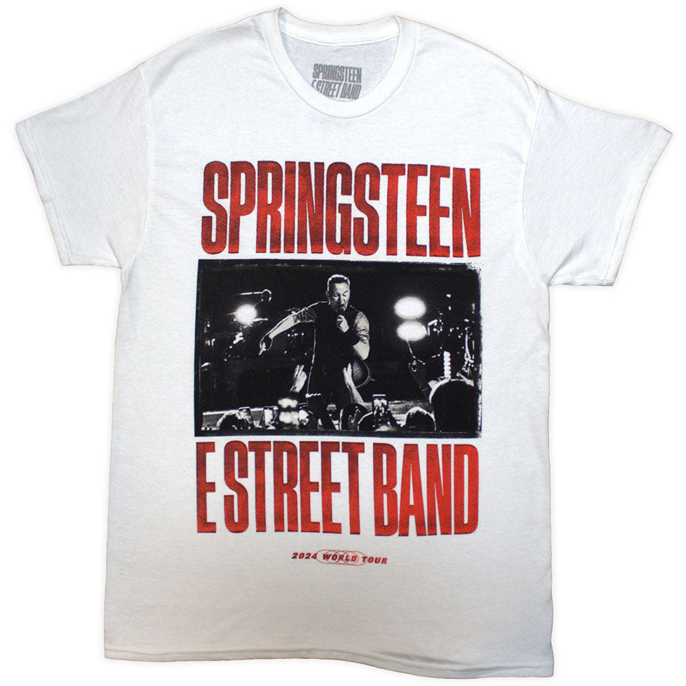Bruce Springsteen Unisex T-Shirt Tour '24 E-Street Band - White