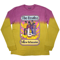 The Beatles Unisex Long Sleeve T-Shirt Yellow Submarine Band Frame - Yellow