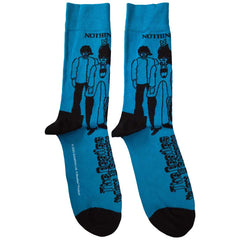The Beatles Unisex Ankle Socks Sub & Band Outlines - Blue